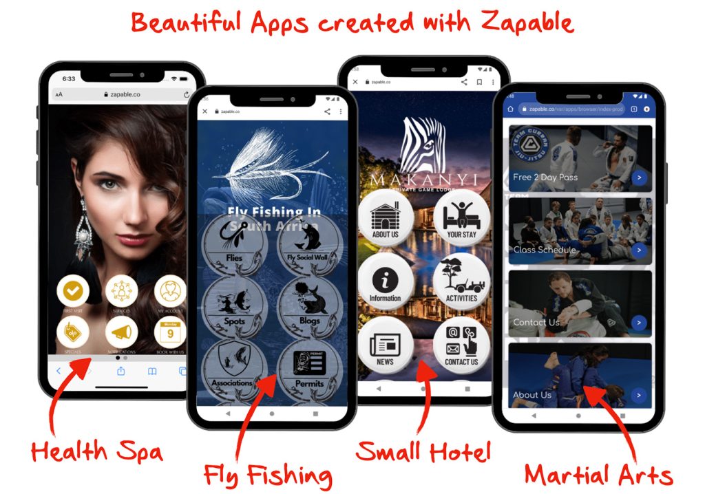 Zapable Mobile Apps